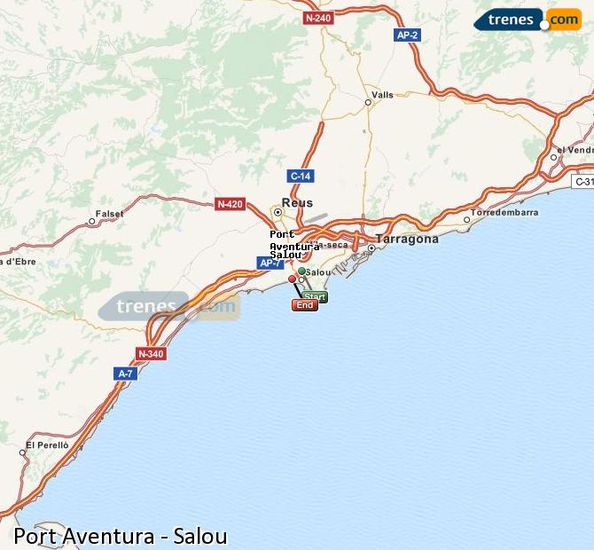 Train Salou - Port Aventura Salou