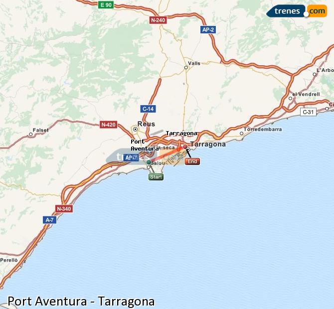 Tren Salou - Port Aventura Tarragona