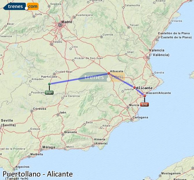 Tren Puertollano Alicante / Alacant
