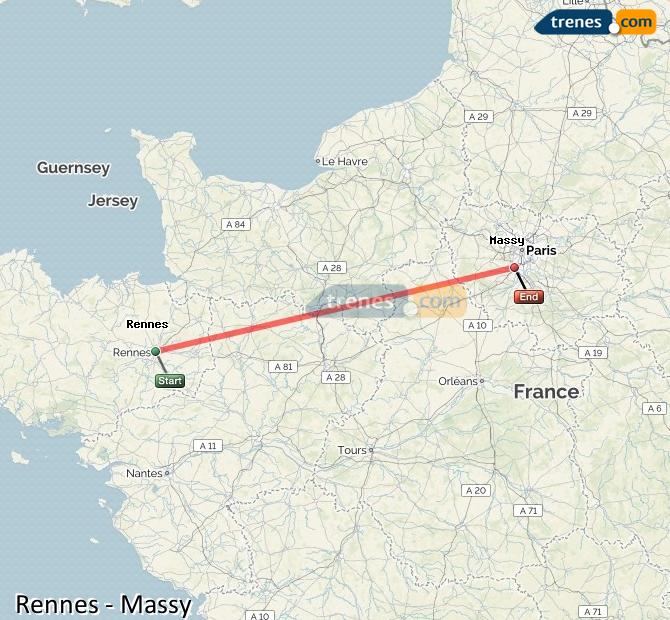 Train Rennes Massy