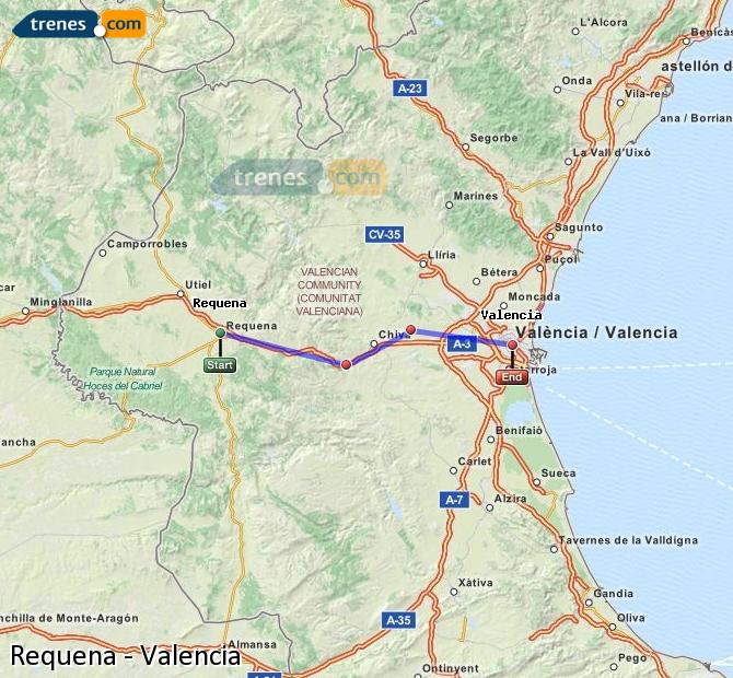 Tren Requena Valencia