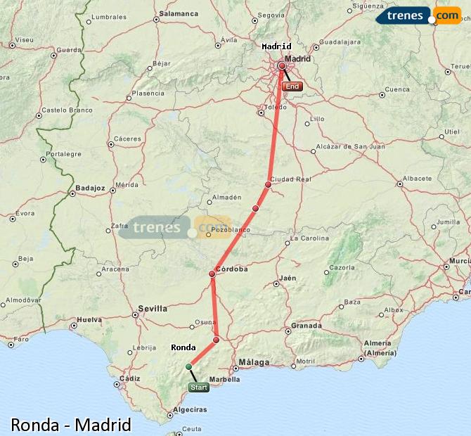 Train Ronda to Madrid