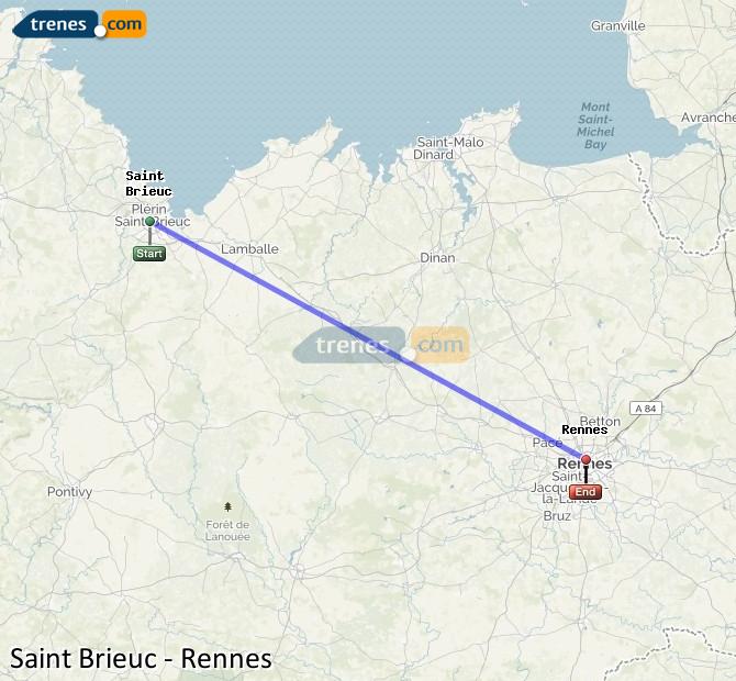 Train St-Brieuc Rennes