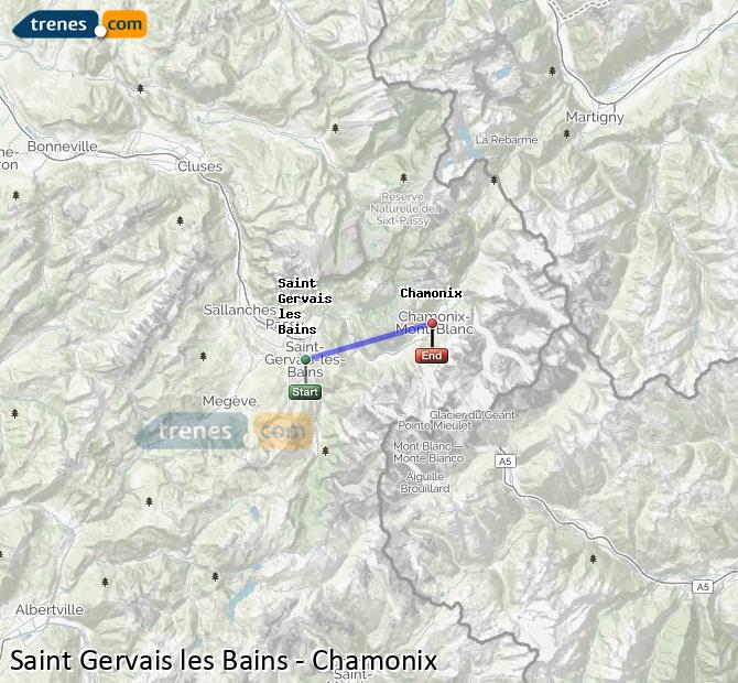 Train St-Gervais-les-Bains—Le Fayet Chamonix Mont Blanc