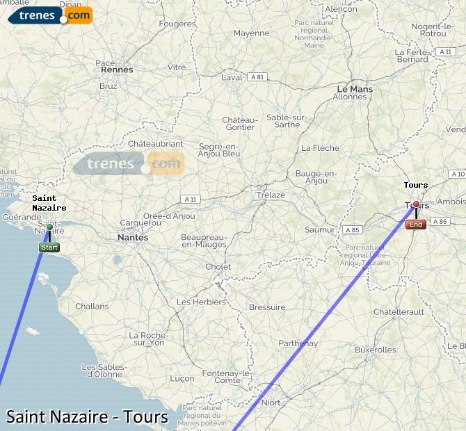 Train St-Nazaire Tours
