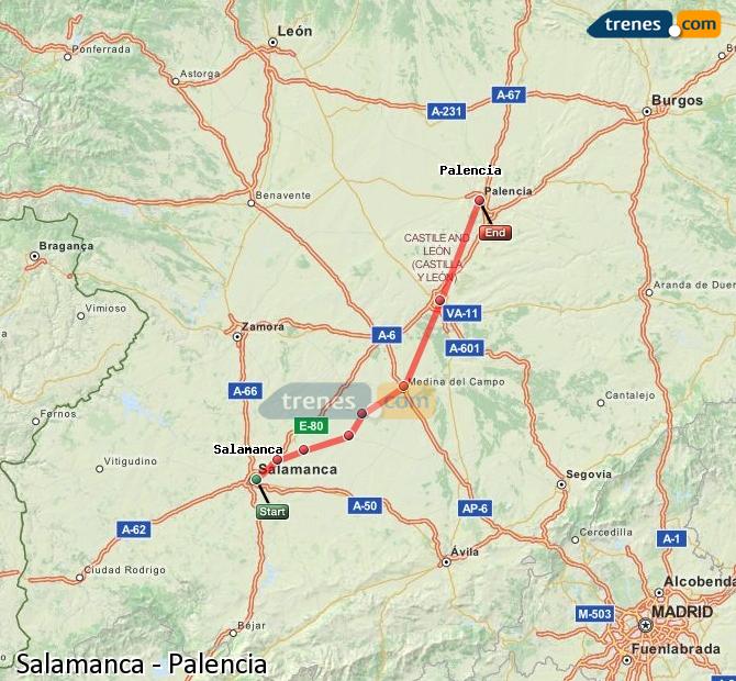 Tren Salamanca Palencia