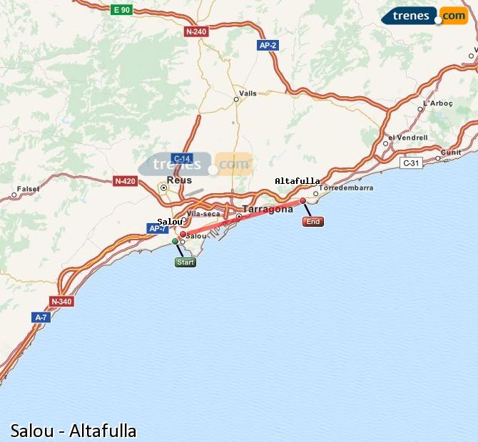 Tren Salou Altafulla-Tamarit