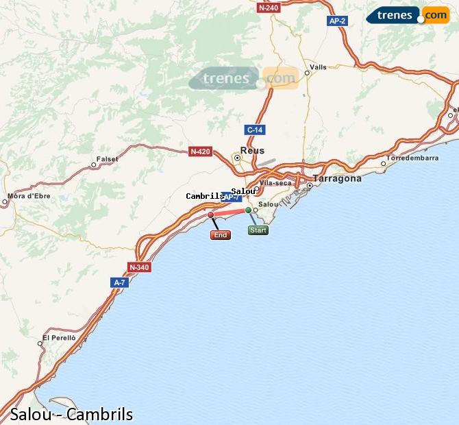 Train Salou to Cambrils