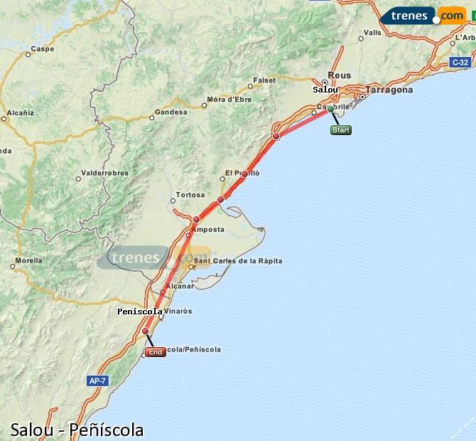 Tren Salou Benicarló-Peñiscola