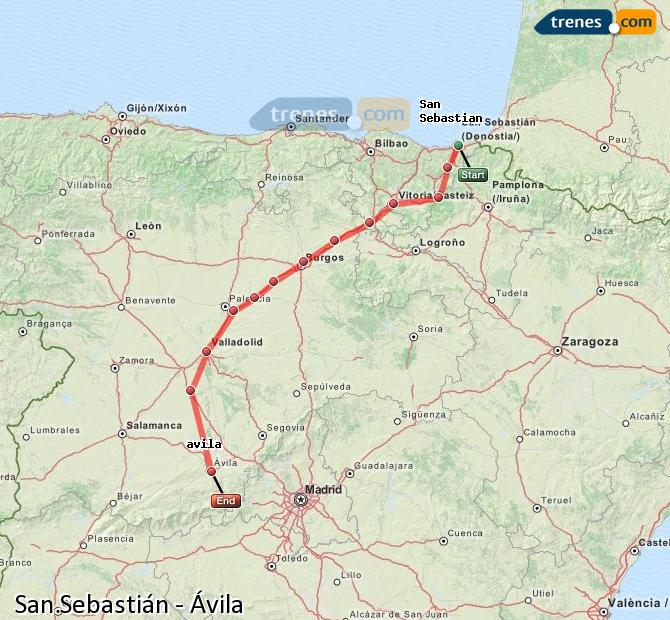 Tren San Sebastián-Donostia Ávila