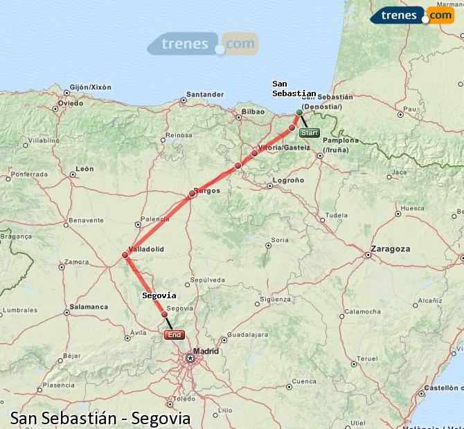 Tren San Sebastián-Donostia Segovia