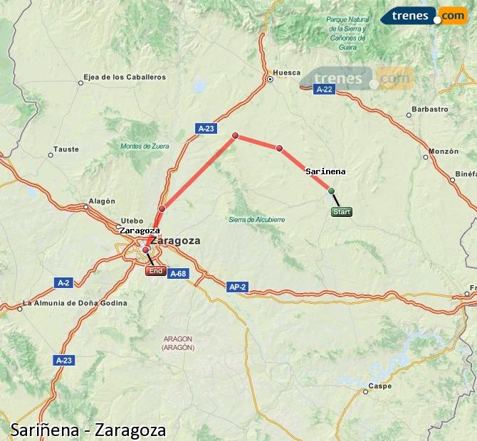 Tren Sariñena Zaragoza