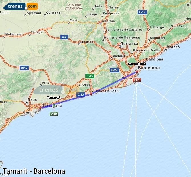 Tren Altafulla-Tamarit Barcelona