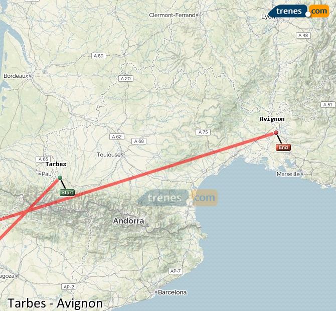 Train Tarbes Avignon (Aviñón)