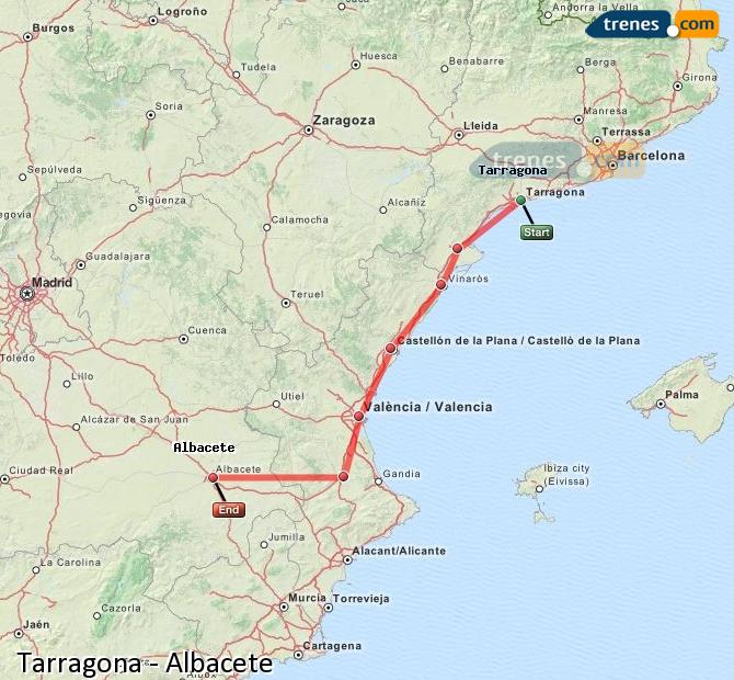 Tren Tarragona Albacete-Los Llanos