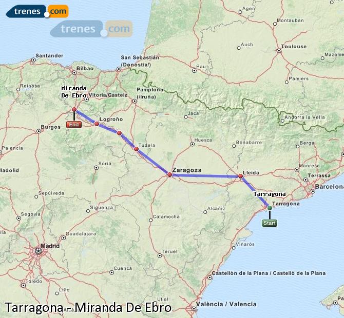 Tren Tarragona Miranda de Ebro