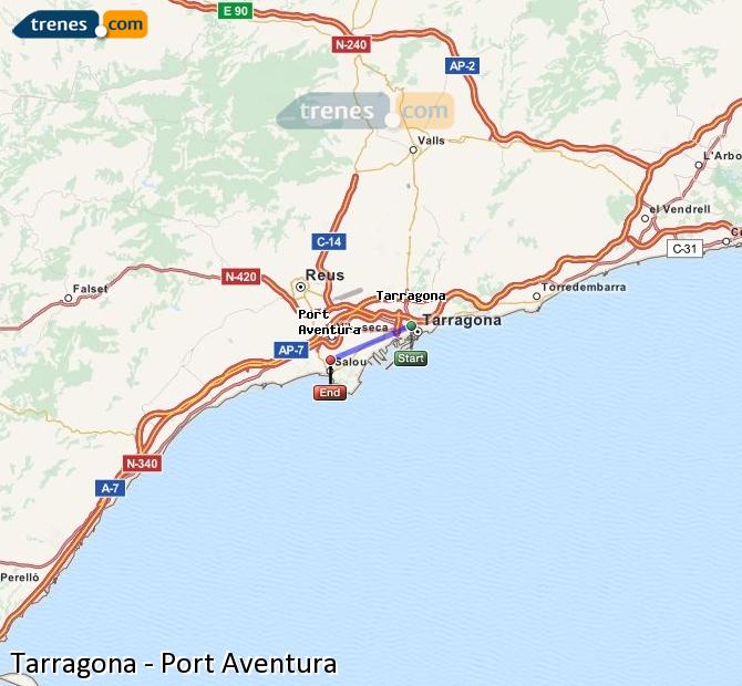 Tren Tarragona Salou - Port Aventura