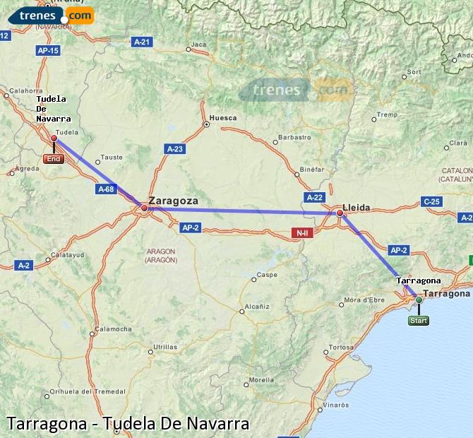 Tren Tarragona Tudela de Navarra