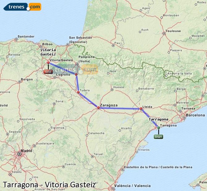 Tren Tarragona Vitoria – Gasteiz