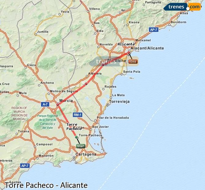 Tren Torre-Pacheco Alicante / Alacant