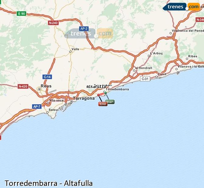 Tren Torredembarra Altafulla-Tamarit