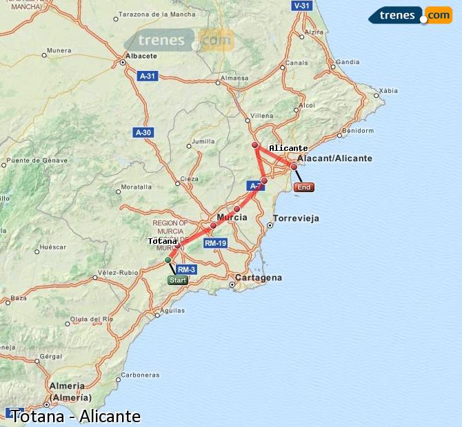 Tren Totana Alicante / Alacant