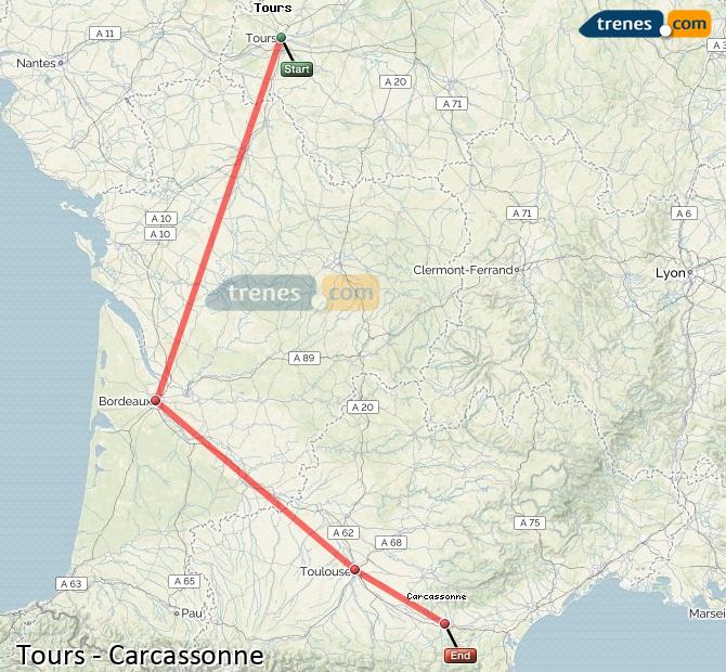 Train Tours Carcassonne (Carcasona)