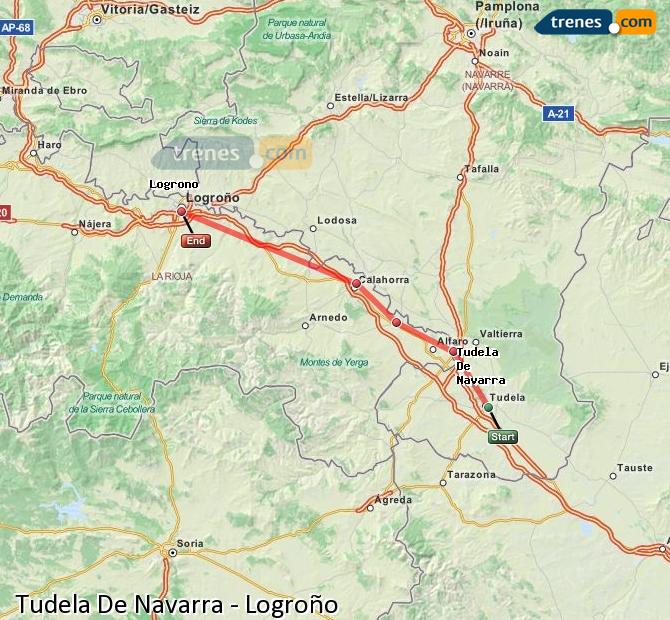 Tren Tudela de Navarra Logroño