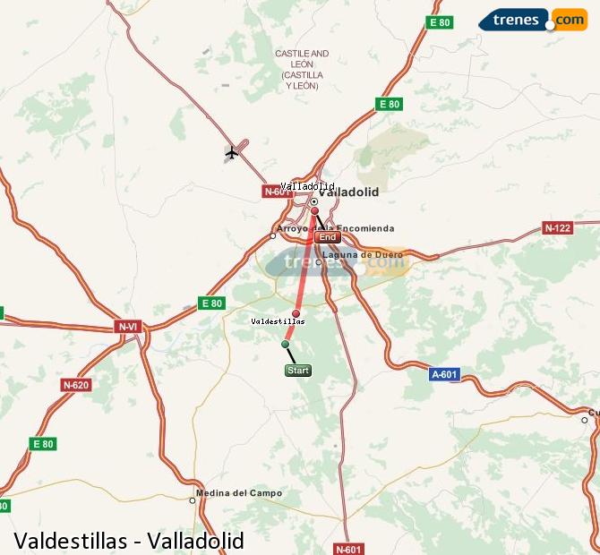 Tren Valdestillas Valladolid