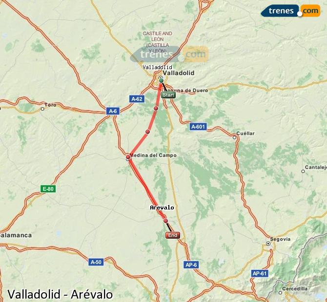 Tren Valladolid Arévalo