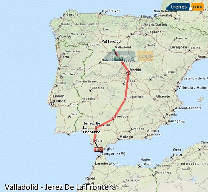 Tren Valladolid Campo Grande Jerez de la Frontera