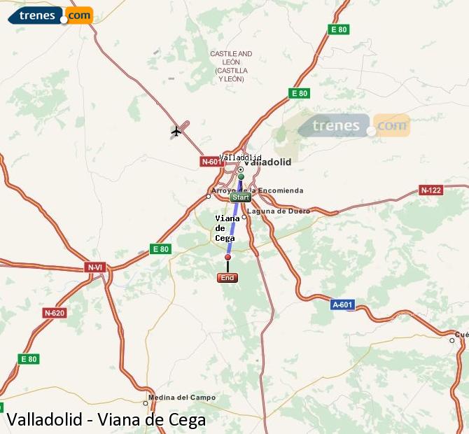 Tren Valladolid Viana