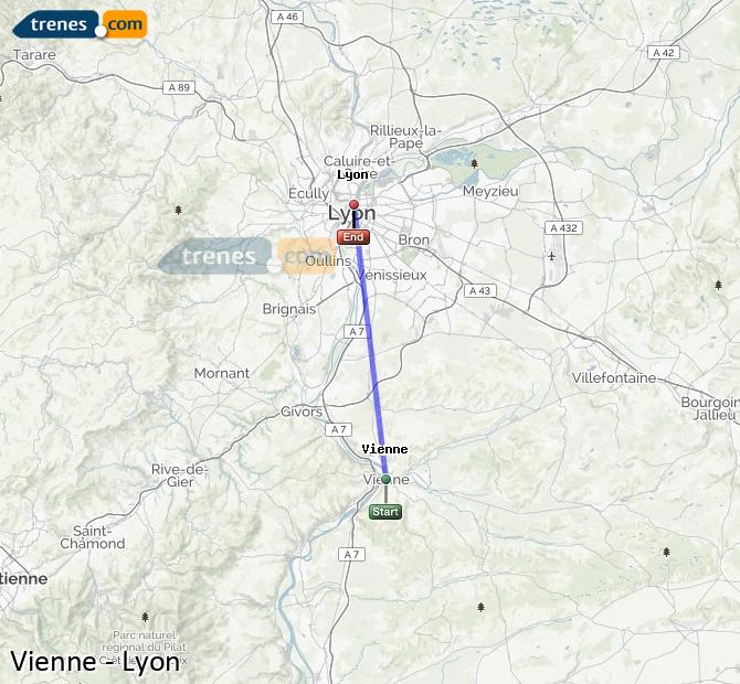 Train Vienne Lyon
