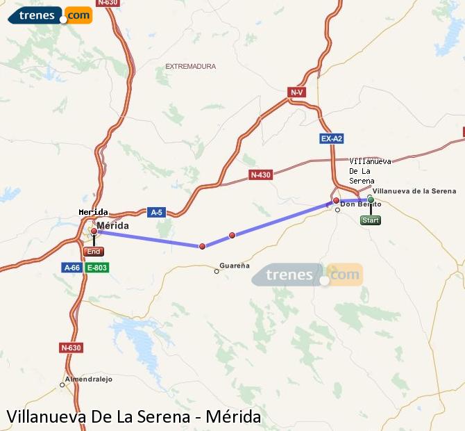 Tren Villanueva de la Serena Mérida