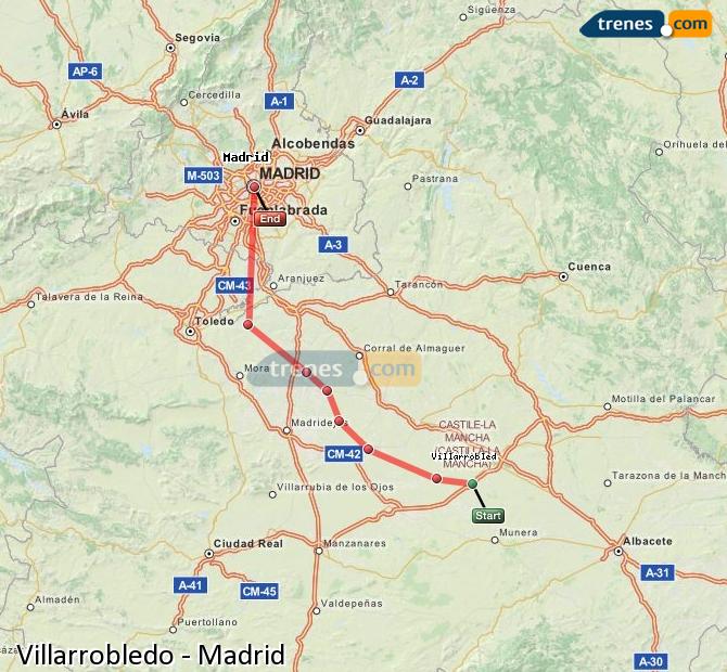 Tren Villarrobledo Madrid