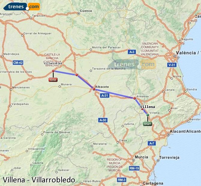 Tren Villena Villarrobledo