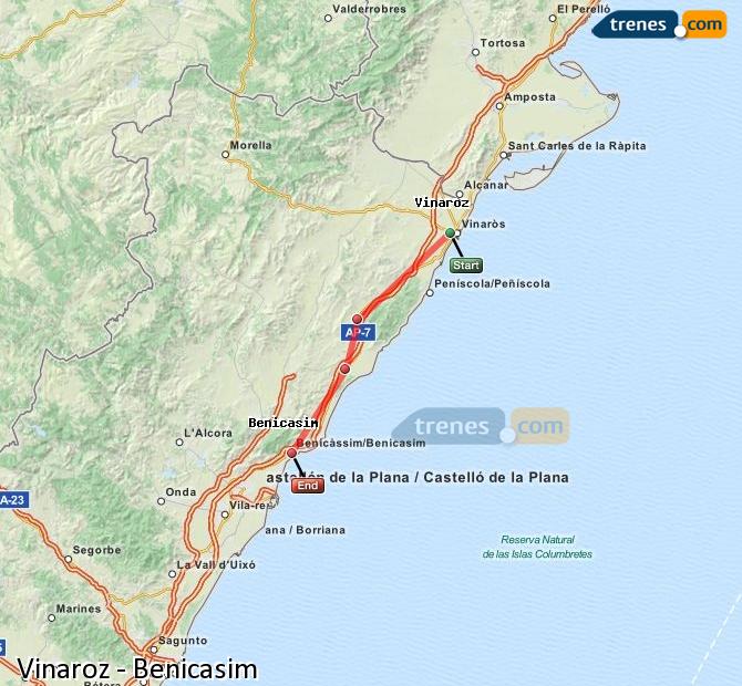 Tren Vinaròs Benicàssim (Benicasim)