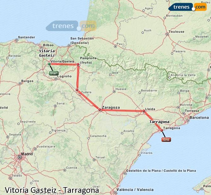 Tren Vitoria – Gasteiz Tarragona