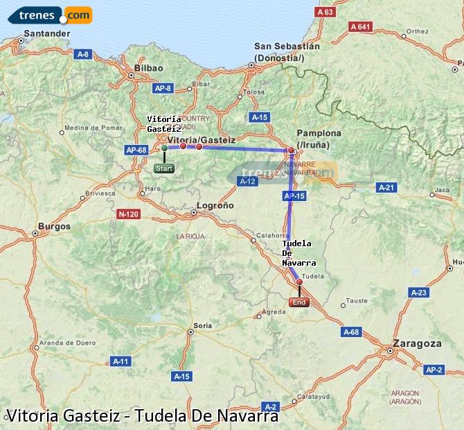 Tren Vitoria – Gasteiz Tudela de Navarra