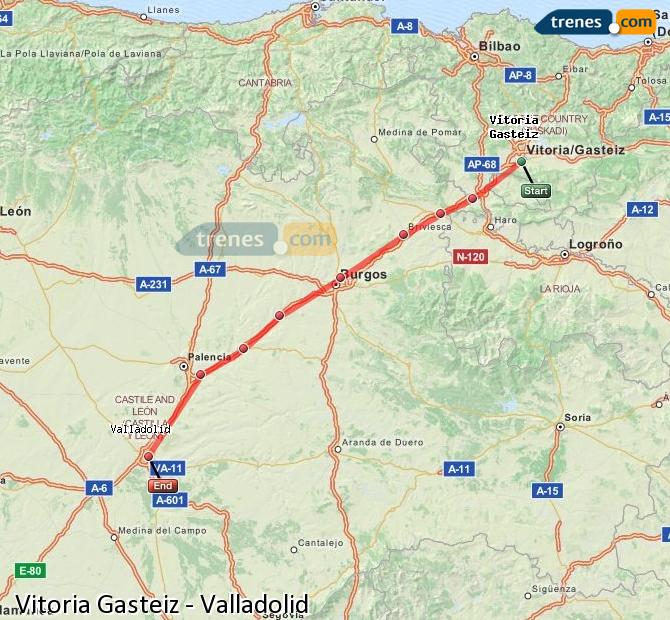 Tren Vitoria – Gasteiz Valladolid