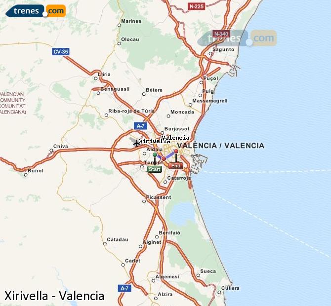 Tren Xirivella-Alqueries Valencia