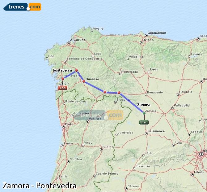 Tren Zamora Pontevedra