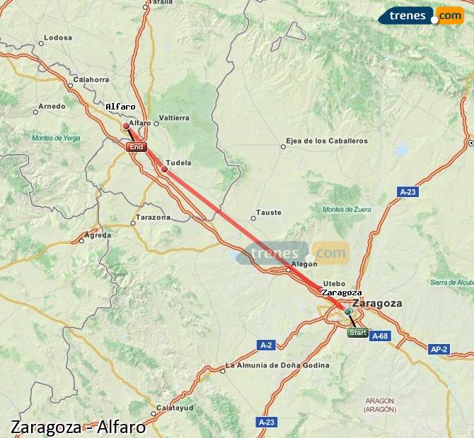 Tren Zaragoza Alfaro