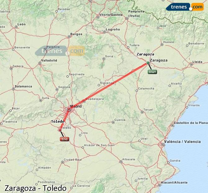Tren Zaragoza Delicias Toledo