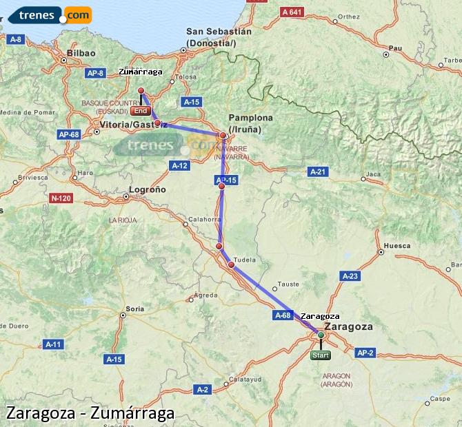 Tren Zaragoza Zumárraga