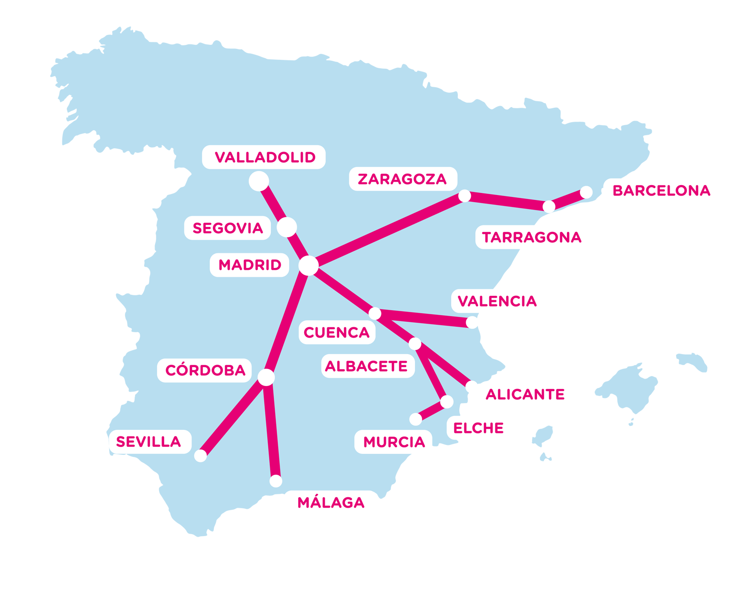 Mapa trayecto OUIGO